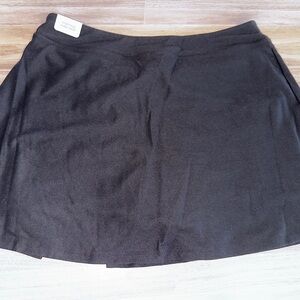 Victoria's Secret PINK Black Pique Tennis Skort